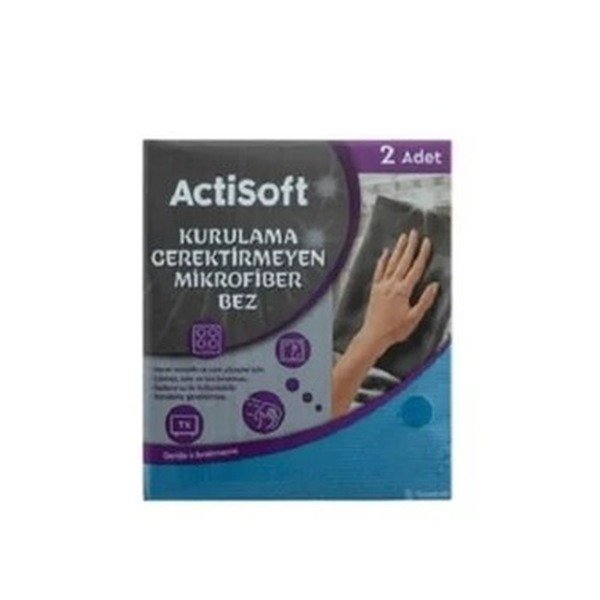 Actisoft Kurulama Gerektirmeyen Mikrofiber Temizlik Bezi 2'li